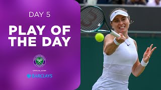 Somehow Kasatkina wins this point  Play of the Day presented by Barclays [upl. by Eelatsyrc]