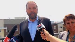 Mulcair visits Edmonton [upl. by Carleen575]