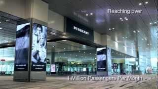 JCDecaux Airport Singapore  Burberry  Digital 360o Campaign at Changi Airport  October 2012 [upl. by Llenram]