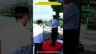 Upacara Hari Pahlawan Kantor Kemenag Kabupaten Seluma Tahun 2024 [upl. by Arreyt]