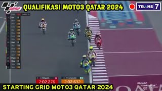 Hasil kualifikasi Moto3 Qatar 2024  Starting Grid moto3 Qatar 2024  MotoGP 2024 [upl. by Ragen853]