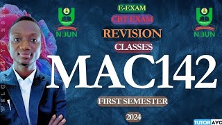 MAC143 EEXAM  CBT EXAM  REVISION  FIRST SEMESTER  NOUN 2024 [upl. by Ayim]