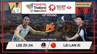 LEE ZII JIA 🇲🇾 vs LEI LAN XI 🇨🇳 LIVE Thailand Open 24 泰国公开赛 1st Rd  Darences Watchalong [upl. by Irakab]