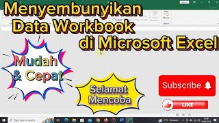 GINI NIH cara menyembunyikan data WORKBOOK di excel [upl. by Ahidam]