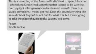 Kindle vs Mac Text 2 Speech [upl. by Einrae897]