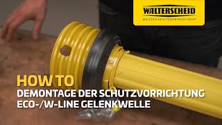 Walterscheid® How To  Demontage der Schutzvorrichtung der WLine  EcoLine [upl. by Arehs]