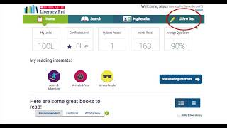 MQSM SCHOLASTIC How to Log in to LitPro and Take the LitPro Test [upl. by Tiler]