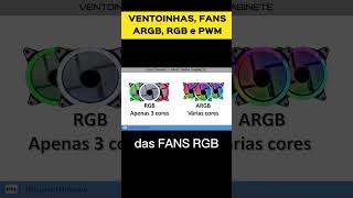 VENTOINHAS FANS ARGB RGB e PWM [upl. by Ahsiaa]