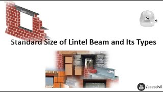 Standard Size Of Lintel Beam amp Its Types [upl. by Aenet]