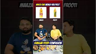 Similar Foods Challenge  Which food is better foodchallenge quizgames quiz foodvlog biggboss [upl. by Mirelle]