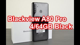 Распаковка телефон Blackview A80 Pro 464GB Black [upl. by Sibella]