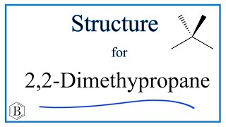 Structural Formula for 22Dimethypropane [upl. by Nner]