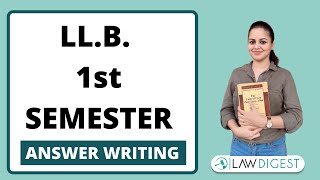 LLB Semester Exams amp Answer Writing  How to study for 1st Semester LLB [upl. by Khudari]