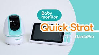 Baby monitor quick strat  GardePro baby monitor [upl. by Zedecrem187]