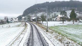 ★ 4K Cab ride 🇨🇭 Glattbrugg  Basel via Bozberg 2018 [upl. by Xirdnek]