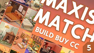 ★ BEST MAXIS MATCH CC PACKS PART 5 ★  BuildBuy CC overview  The Sims 4 including download links [upl. by Wixted]