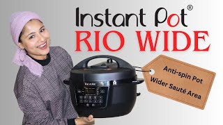 INSTANT POT RIO WIDE REVIEW Unboxing Features Cooking  7in1 Large Multi Pressure Cooker [upl. by Kcirrej]