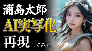 【神回】AIで実写化したら〈乙姫〉がとんでもない姿に…〜AI日本昔話『浦島太郎』〜（画像も動画も楽曲も全部AI） [upl. by Gainer]