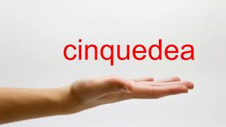 How to Pronounce cinquedea  American English [upl. by Tedman659]