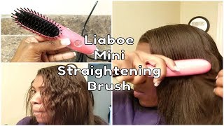 Liaboe Cobble Mini Hair Straightener Brush [upl. by Ronnoc]