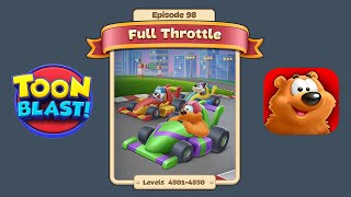 Toon Blast Episode 98  Full Throttle Levels 45014550 [upl. by Yatnahc]