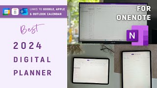 Best OneNote Digital Planner for Windows Mac iPad amp Android  2024 Planner setup [upl. by Anelehs999]