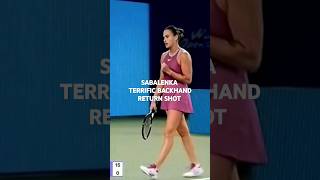 ARYNA SABALENKA TERRIFIC BACKHAND RETURN SHOT [upl. by Adnih]