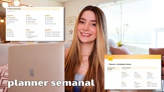 COMO FAZER PLANEJAMENTO SEMANAL NO NOTION  Template do Notion simples fácil e prático [upl. by Yraeht228]