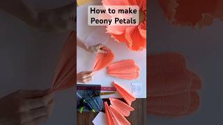 How to Make Paper Peony Petals Easy DIY Tutorial [upl. by Juliann444]