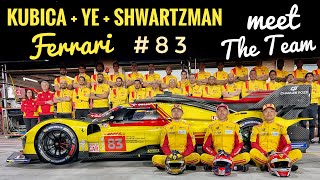 Robert Kubica i jego team w Le Mans 2024 Poznaj załogę Ferrari nr 83 [upl. by Vi346]