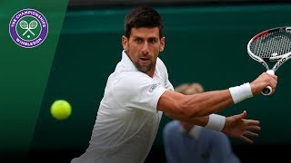 Novak Djokovic v Adrian Mannarino highlights  Wimbledon 2017 fourth round [upl. by Arahd448]