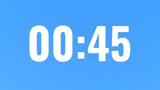 45 second countdown timer [upl. by Nedry304]