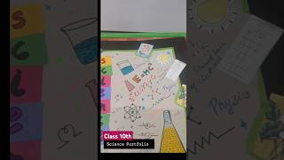 Science Portfolio Design Class 10th  Notebook Cover Page Idea Art amp Craft tutorial [upl. by Teador]