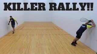 Racquetball Rally Clip  Gaming Changing Rally [upl. by Takakura980]