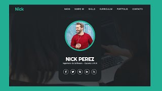 Cómo crear un PORTFOLIO WEB paso a paso  HTML  CSS  JS [upl. by Burke]