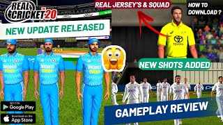 😮💥RC20×25 New Update Launched  Real Jerseys Updated Squads amp Scorecard  Gameplay Review In Tamil [upl. by Nohtan552]