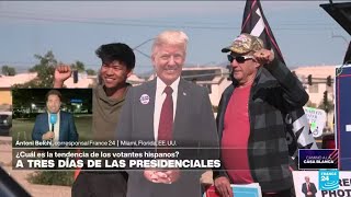 Aumenta intención de voto latino por el candidato republicano Donald Trump • FRANCE 24 Español [upl. by Anauq]