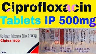 Ciprofloxacin Tablets IP 500 mg Uses in Hindi  Ciplox Tablets 500 mg [upl. by Cleland490]