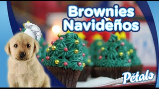 Receta Brownies navideños Tu Cocina Pétalo® [upl. by Leidag]