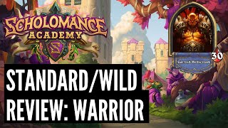 Scholomance Academy StandardWild Review Warrior  Hearthstone [upl. by Itch]