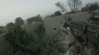 Soldier Goes Cyclic On M203 Grenade Launcher  Fires 25 Grenades At Taliban Position [upl. by Dimphia]