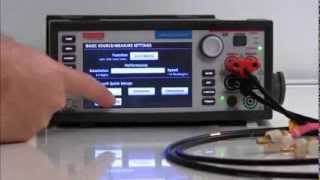 Keithleys Model 2450 Interactive SourceMeter Instrument  Current vs Voltage Sweep [upl. by Bovill]