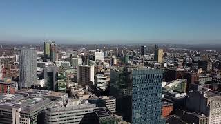 Manchester City Centre  Drone Shots  1 [upl. by Mathews780]