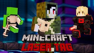 I fought Minecraft YouTubers in LASER TAG [upl. by Suivatnod]