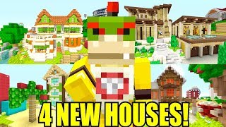 Minecraft  Nintendo Fun House  4 BRAND NEW HOUSES INSANE 422 [upl. by Olcott]