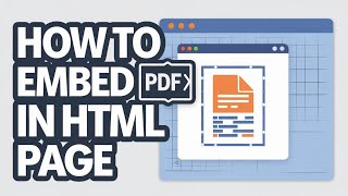 EMBED Pdf Files in HTML Using Html amp Javascript Like a PRO [upl. by Bronwyn]