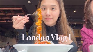 VLOG  第一次來英國！倫敦米其林義大利麵、比臉大的巧克力蛋糕、希爾頓河畔飯店👍 [upl. by Edda714]