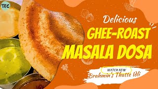 Brahmins thatte idli  Ghee roast Masala Dosa  Sahakarnagar  Bangalore  Food vlogs [upl. by Crudden266]