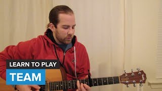 How to play quotTeamquot by Lorde Guitar Chords amp Lesson [upl. by Mandle]