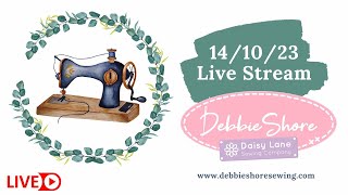 Debbie Shores sewing live stream 141023 sewing a gift bag [upl. by Martelli439]